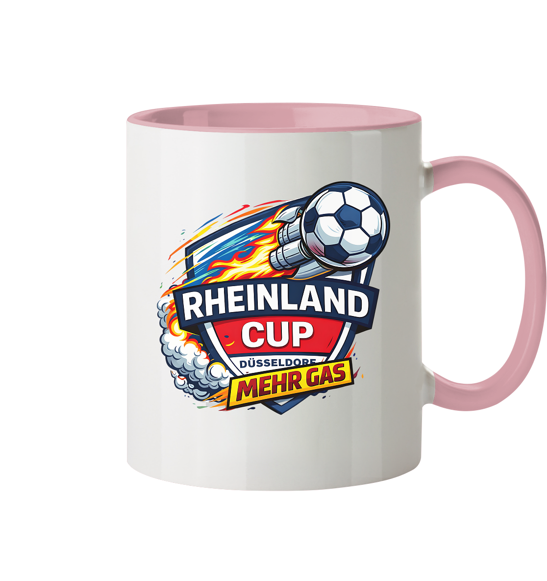 Rheinland Cup Düsseldorf Mehr Gas - Tasse zweifarbig