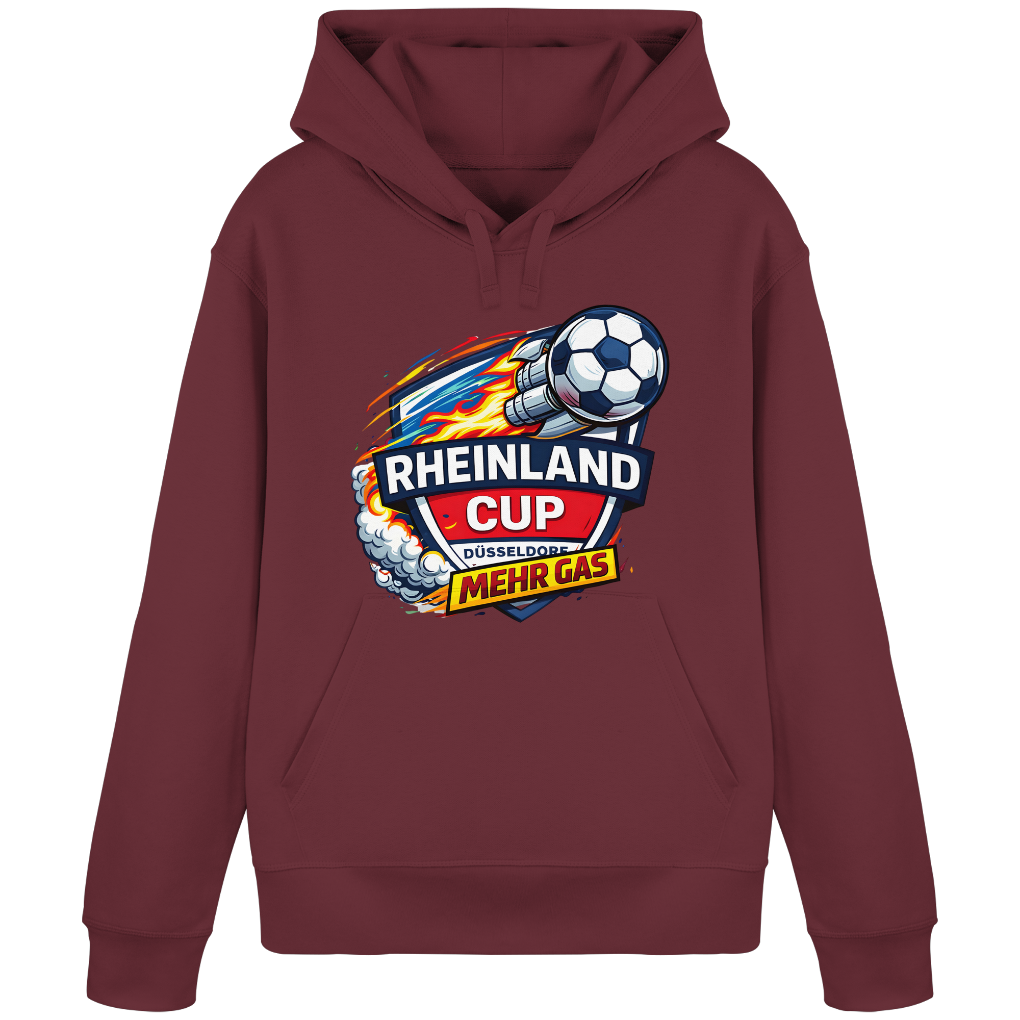 Rheinland Cup Düsseldorf Mehr Gas - Organic Basic Hoodie