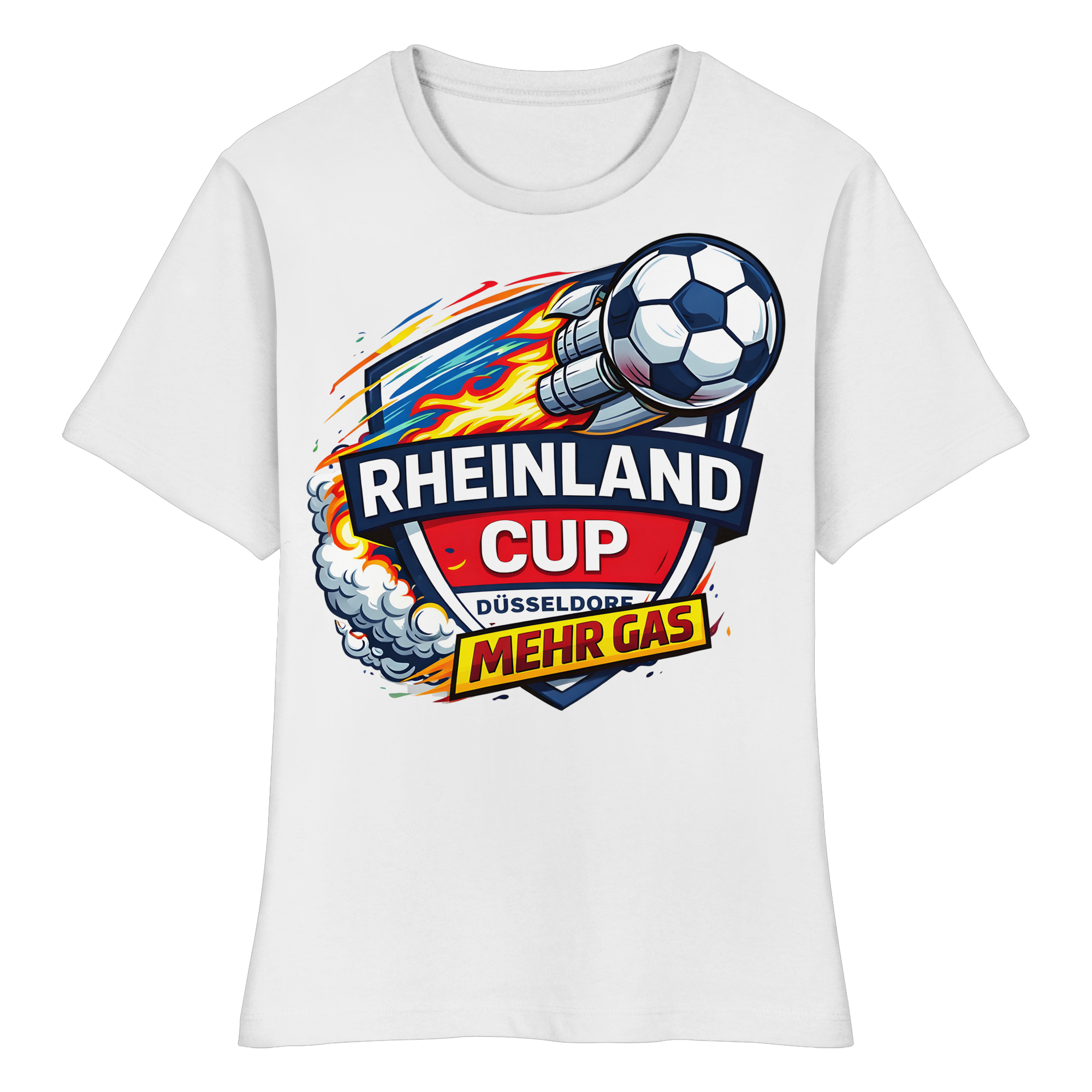 Rheinland Cup Düsseldorf Mehr Gas - Fitted Ladies Organic Shirt